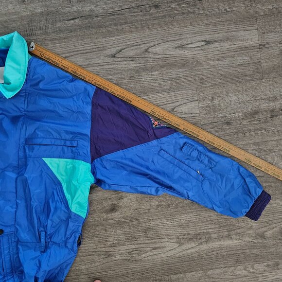 Serac Men’s One-Piece Ski Suit Blue Teal Purple Weatherproof Vintage 42 - Picture 8 of 15